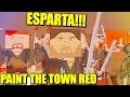 ESTO ES ESPARTA!!! - MAPAS CUSTOM EN PAINT THE TOWN RED| Gameplay Español