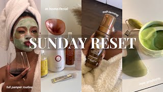 SUNDAY RESET | full body pamper routine, shopping, oral hygiene, waxing, &amp; more
