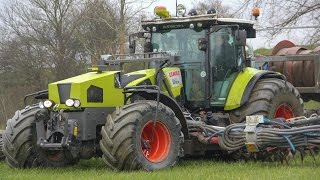 *Special* modified Claas Arion 550 | Slurry injection | Roelama drag hose