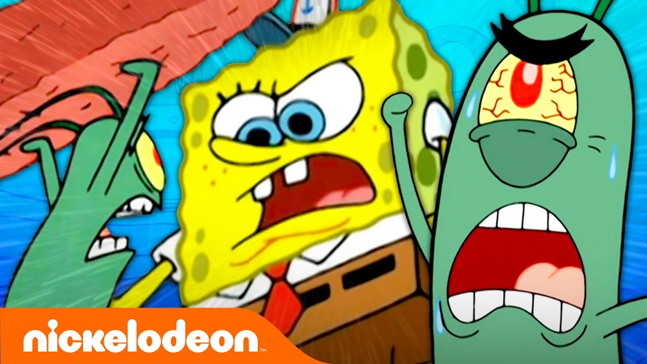 ⁣64 Times Plankton FAILED To Steal the Krabby Patty Secret Formula! 🍔  | SpongeBob | NCU