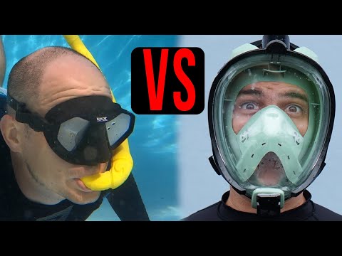 Full Face Snorkel Mask vs. Old Style Snorkel Mask 🤿  Which is BEST for snorkeling❓❓❓