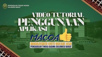 Video Tutorial Penggunaan Aplikasi MACOA (Manajemen Cuti Online ASN) | PTA Sulawesi Barat