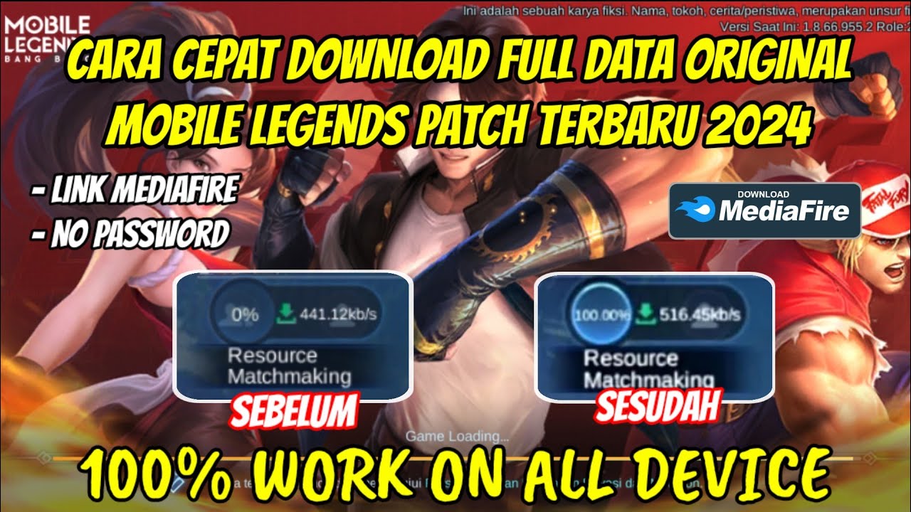 CARA CEPAT DOWNLOAD DATA ORIGINAL MOBILE LEGENDS TERBARU 2024 YouTube