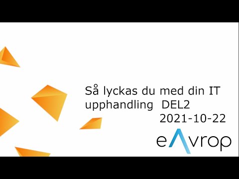 Video: Vad är upphandling och avtalshantering?