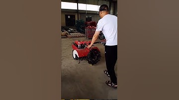 Powerful 4WD Diesel Mini Tiller in Action😱 🚜 | Compact Farm Machine for Easy Soil Cultivation #viral