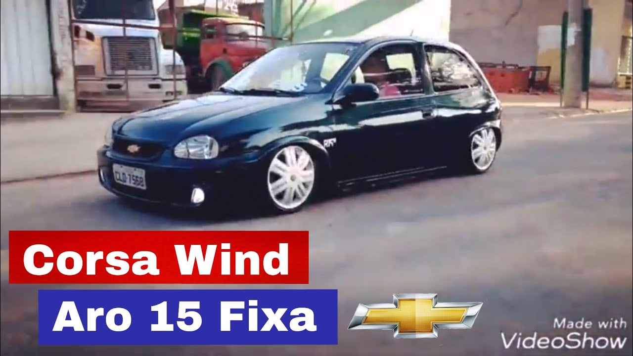 CORSA WIND REBAIXADO NO ARO 15 E COM INTERIOR TODO EM MARROM 