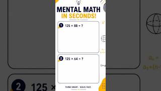 Solve 125 Multiplication Questions in 5 Seconds #MentalMath #MultiplyBy125 #FastMath