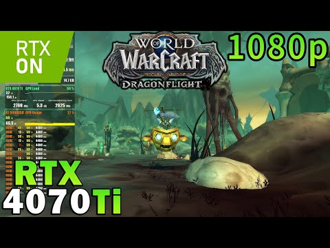 World Of Warcraft Dragonflight | RTX 4070 Ti | R7 5800X3D | Maximum Settings | Ray Tracing | 1080p