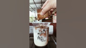 Kopi susu signature with Boba  rasakan sensasinya !
