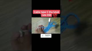 Type C cable 120w fastcharging a hmawr thlep kawi theih