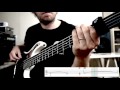 Dream Theater - Metropolis Pt. 1 - Tapping bass solo with tab