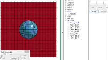 LS-PrePost Workshop5 - Create Part Set (for Contact)