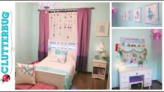 DIY Mermaid Bedroom on a Budget - Before and After Room Tour
