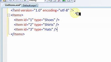 Visual Studio 2008 Dropdown List using an XML Data Source