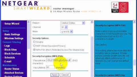 Step 4 Wireless Setting
