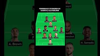 Fenerbahçe - Feyenord Şampi̇yonlar Li̇gi̇ 3. Ön Eleme Çe Şiktaş