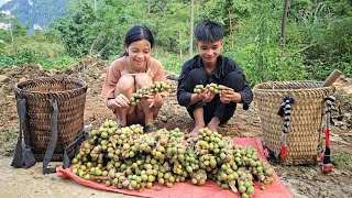 The homeless boy and the poor girl try every day to earn money to build a new house