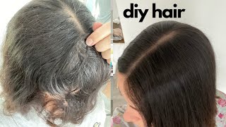 How to dye hair at home (DIY) Grey hair dye