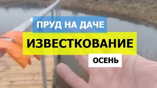 Известкование! Свой пруд на даче! Копанка-пруд своими руками