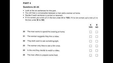 Study English online (B1). Preliminary English Test (PET) Listening Book 2 : Test 4 part 4