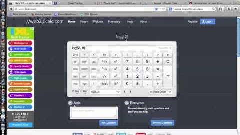 Logarithms on Online Scientific Calculator