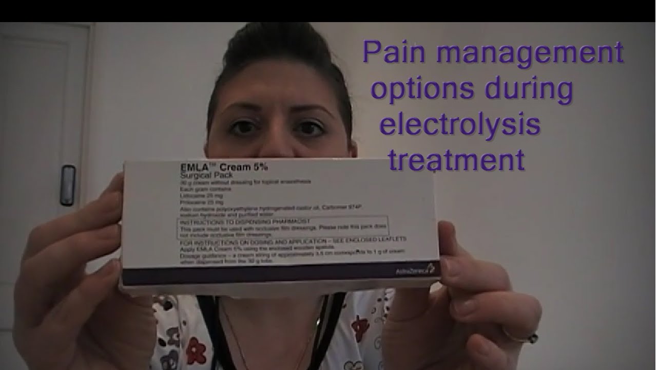 Pain management for electrolysis treatment - YouTube