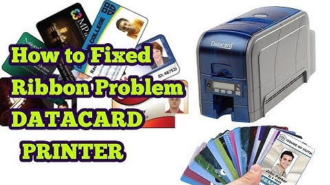 Datacard ID Card Printer    How to Change the Ribbon   Fixed the  Print Ribbon Out #datacardprinter