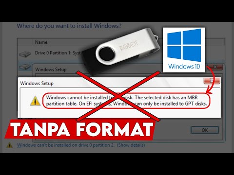 Cara Mengatasi Windows cannot be installed to this disk Tanpa Format Kehilangan Data