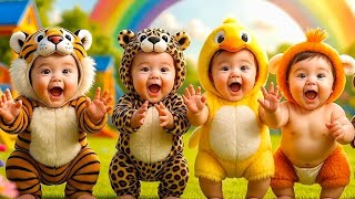Dudi Dudi Dom Dom 💃💃 Cute Animal Babies Dance Jungle Kids Song 2026
