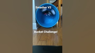 FMS Smasher V2 with #ecb3dprinting chassis and Speed motor attempting the Bucket Challenge! #fms