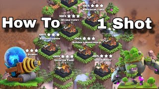 One Shot All District In Clan Capital | Best Clan Capital Attack Strategy