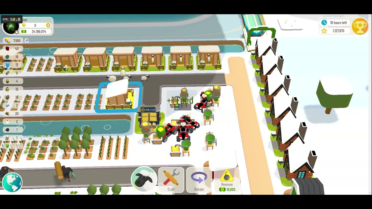 Wheat stand sheep feeding