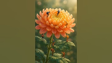 When Tiny People Discover a Giant Flower 😲🌼 | Unreal AI Magic! #aestheic #ai #cute #top