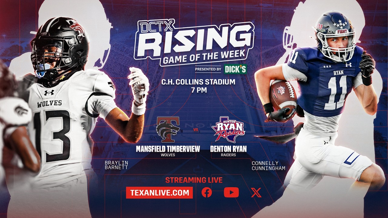 DCTX Rising Game of the Week Presented by DICK'S: Mansfield Timberview vs. Denton Ryan