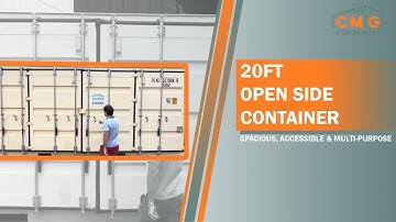20ft Open Side Container | Spacious, Accessible & Multi-Purpose