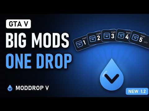 Install BIG GTA V Mods in One Drop — Multi-Part Packages & Hundreds of Add-Ons | ModDrop V 1.2