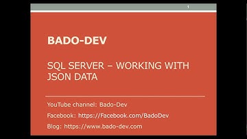 SQL Server - Working with JSON Data