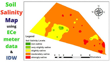 Soil Salinity Map using Electrical Conductivity(EC) meter data in ArcGIS || IDW interpolation method
