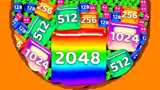 Jelly Cubes 3d  2048 Merge Blocks  Walkthrough  Satisfying Puzzle Games from 4096 To 256k