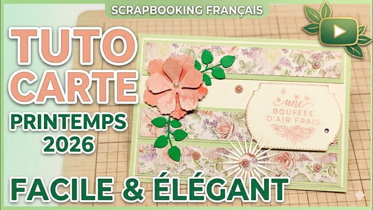 🌸BLOC ACTION Douceur printanière : Création d'une carte florale #action #arrivage_action 