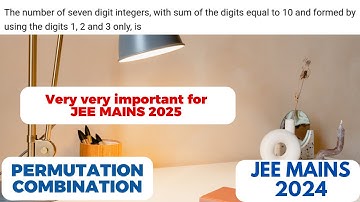 The number of seven digit integers, with sum of the digits equal to10 and formed by using the digits
