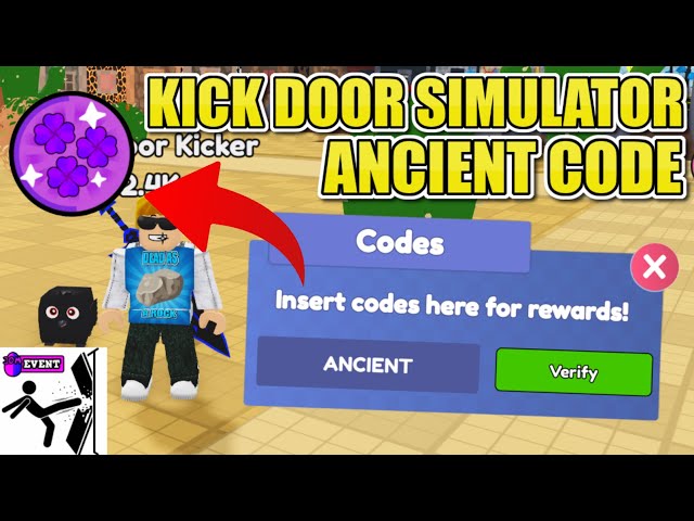 All active Kick Door Simulator codes for free gems and spins