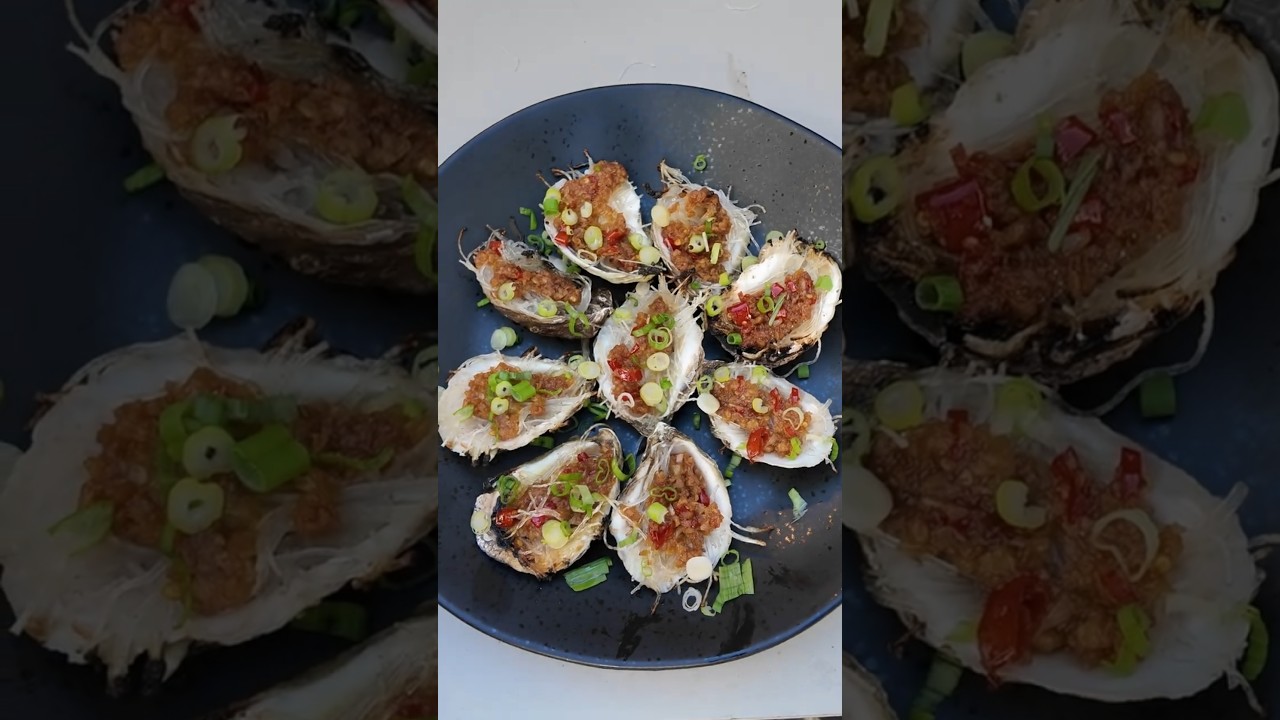 Grilled Oysters - Chinese Street Food Style