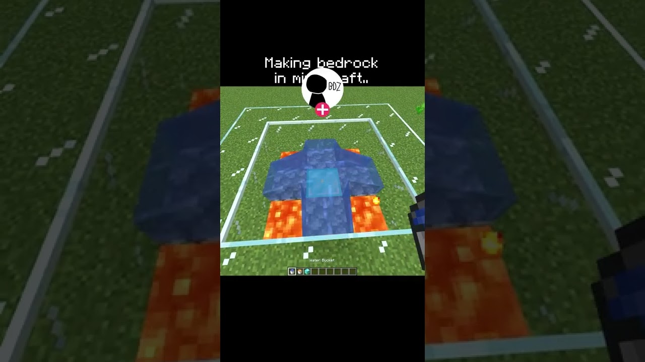 How to make bedrock in minecraft 