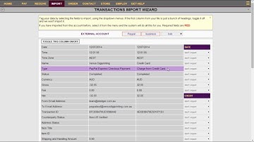 eLEDGER Tutorial on Importing Paypal Transactions