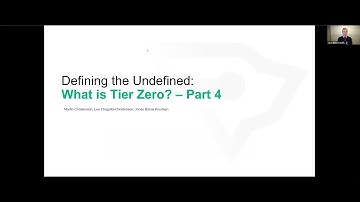 Defining the Undefined: What is Tier Zero, Part 4