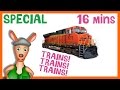  trains trains trains   train playlist for kids  things that go tv