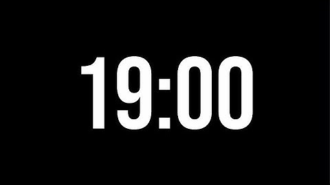 19 Minute Countdown Timer | Minimal