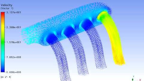 Intake Manifold CFD - Velocity.mpg