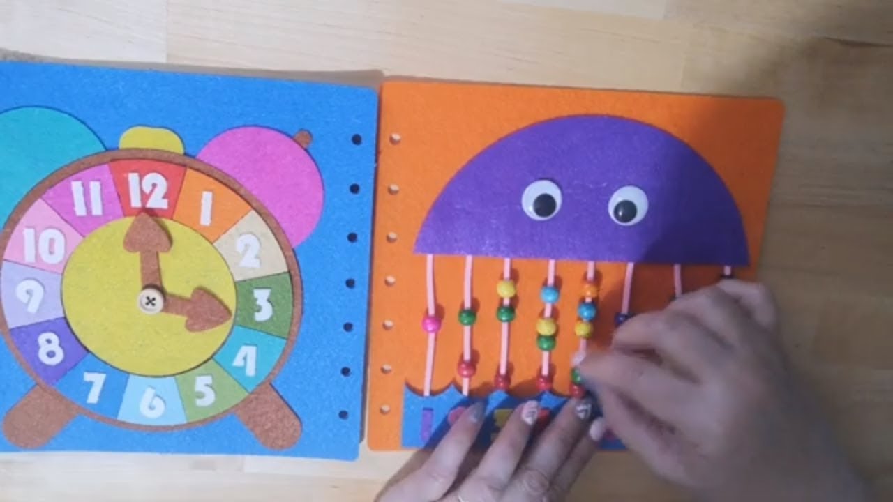 Cómo hacer libro sensorial de fieltro para niños de 3 a 5 años /DIY kit  Aliexpress/ Mi Mundo AL. 